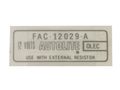 65-72 Ford Mustang Aufkleber Motor