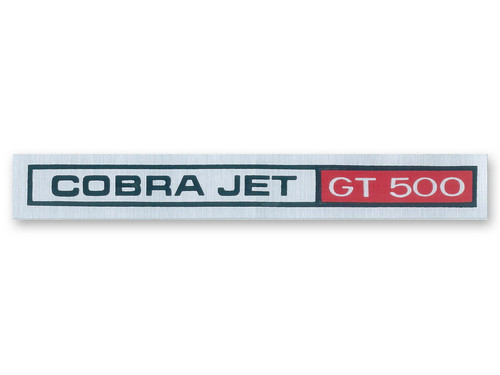 69-70 Ford Mustang Emblem am Armaturenbrett - Cobra Jet GT 500