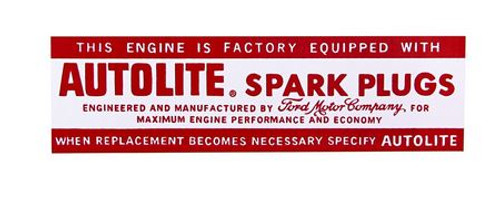64-68 Ford Mustang Aufkleber Motor (38008255)