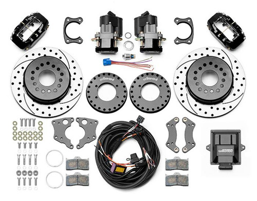 64-73 Ford Mustang Scheibenbremsen Umrüstsatz - Forged Dynalite - Electrische Handbremse - Hinten