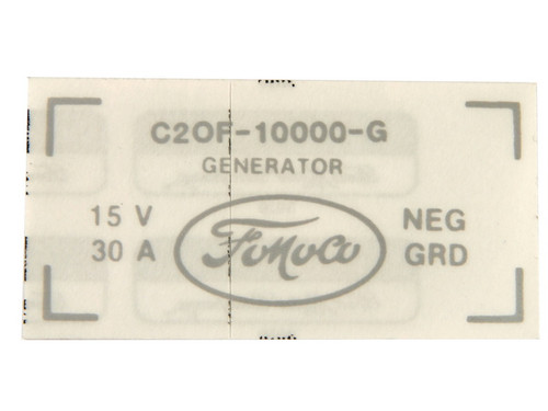 1964 Ford Mustang Fahrzeugdatenschild (38008312)