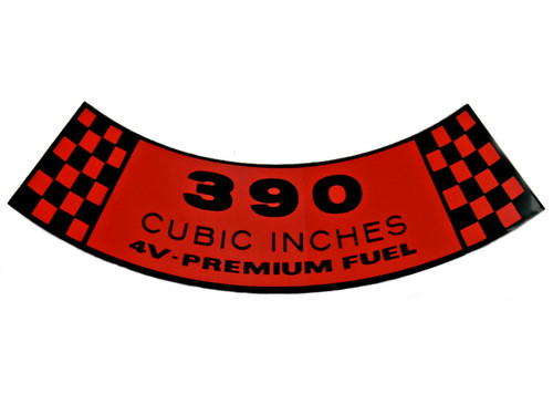 67-69 Ford Mustang Aufkleber Motor (38008320)