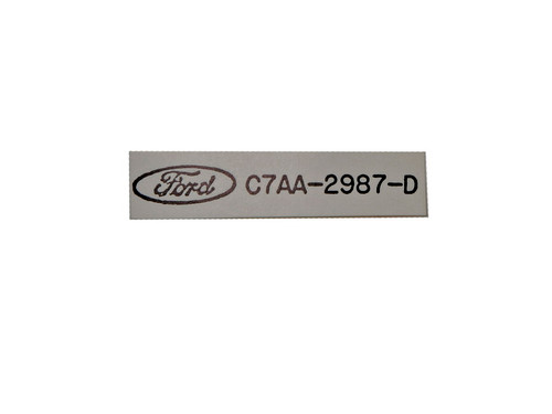 67-70 Ford Mustang Aufkleber Motor (38008321)