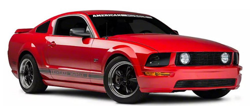05-09 Ford Mustang GT Kühlergrill Einlage - Aluminium - Schwarz Vorne oben