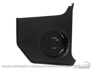 67-68 Ford Mustang (Fastback/Hardtop) Fußraumverkleidung - Schwarz - Mit Lautsprecher - 80 W Links und Rechts
