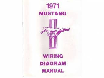 1971 Ford Mustang Technisches Handbuch - Schaltplan klein