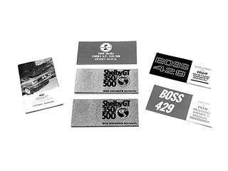 1968 Ford Mustang Bedienungsanleitung - Set