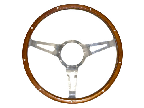 65-73 Ford Mustang Lenkrad - 3-Speichen - GT350 Style - 15" Mahagoni Außenring