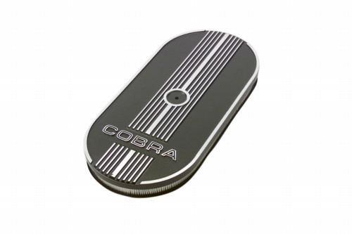 64-73 Ford Mustang Luftfilter komplett - Aluminium - Schwarz - Cobra - 4BBL
