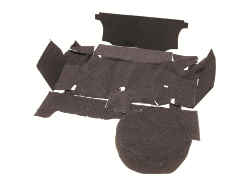 64-66 Ford Mustang (Hardtop) Kofferraumteppich - Schwarz