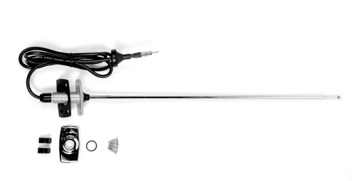 68-73 Ford Mustang Antenne - eckiger Fuß (Chrom)