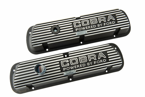 64-73 Ford Mustang (260, 289, 302, 351) Ventildeckelset - Aluminium - Cobra Open Letters