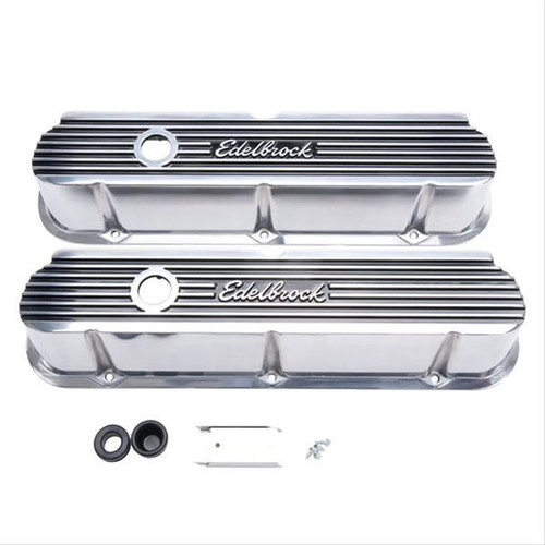 64-95 Ford Mustang (289, 302, 351) Ventildeckelset - Edelbrock Elite II Series - Aluminium