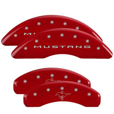 15-23 Ford Mustang (2.3) Blende Bremssattel - Rot- Vorne und hinten - OEM 4- Kolben Performance Bremse Vorne und hinten