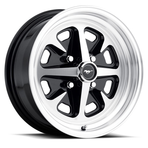 64-73 Ford Mustang (170, 200, 250) Felge - Magnum 400  - Aluminium - 15x6 " - Schwarz glänzend