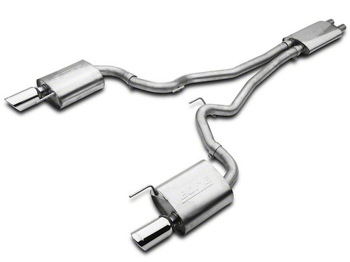 15-17 Ford Mustang (Convertible - 5.0) Abgasanlage - BORLA Touring - 2-Rohr - polierte Blenden
