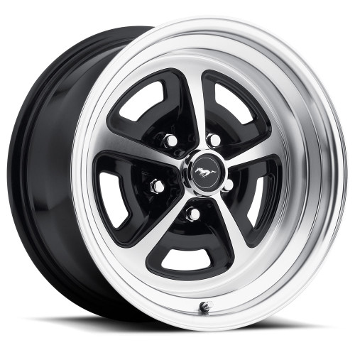 64-73 Ford Mustang Felge - Magnum 500 - Aluminium - 15x8 " - Schwarz glänzend
