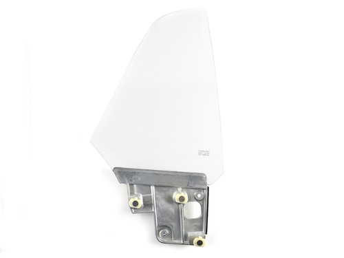 1970 Ford Mustang (Convertible/Hardtop) Glas Seitenfenster hinten - Klar - Mit Halter Rechts