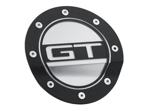 15-23 Ford Mustang Tankdeckel - Schwarz matt / Silber - GT