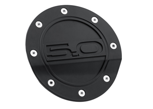 15-23 Ford Mustang Tankdeckel - Schwarz matt - 5.0