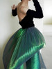  Strapless Velvet Green Bow Dress