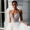 Off Shoulder Sequined Wedding Dress