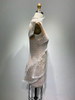Tassel Beaded Feather Mini Dress
