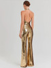 Disco Gold Sequined Jumpsuit