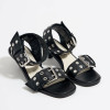 European Rivet Buckle Sandals