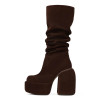  Round Toe Mid Length Boots