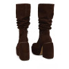  Round Toe Mid Length Boots