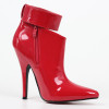 Patent Wide Width Stiletto Ankle Boots