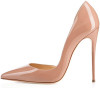 Grrly Grrls Nude Stiletto Pointed Toe Pumps 