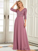 Plus Size A-Line Chiffon Sequined Dress