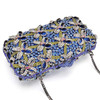 Grrly Grrls Blue Flowered Evening Clutch  