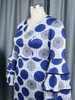 Plus Size Blue Polka Dot Dress