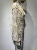 V-neck Beaded Feather Dress