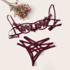 Harness Embroidery Lingerie Set 
