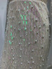 High Neck Pearl Beaded Maxi Dress