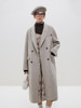 Camel Hair Notched Collar Coat