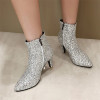 Luxury Sequined Ankle Boots