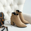 Faux Suede Ankle Boots