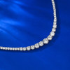 Trendy Moissanite Diamond Necklace 
