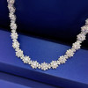 Flower Moissanite Diamond Necklace 