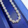 Flower Moissanite Diamond Necklace 