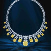 Deluxe Topaz Diamond Necklace
