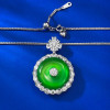 Handmade Emerald Diamond Pendant