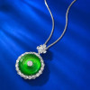 Handmade Emerald Diamond Pendant