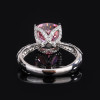 Pink Moissanite Diamond Ring 