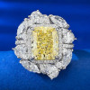 Elegant Topaz Diamond Ring